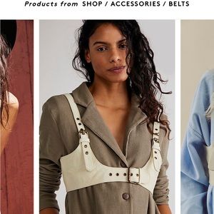 Free People Rebel Harness Leather